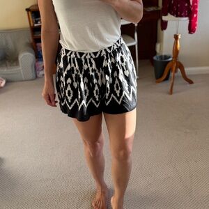 Black and White Women's Shorts